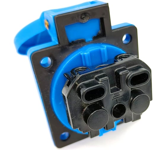Встраиваемая розетка Bals Schuko 16A, 3p, 250V, IP54, синяя 71094-b