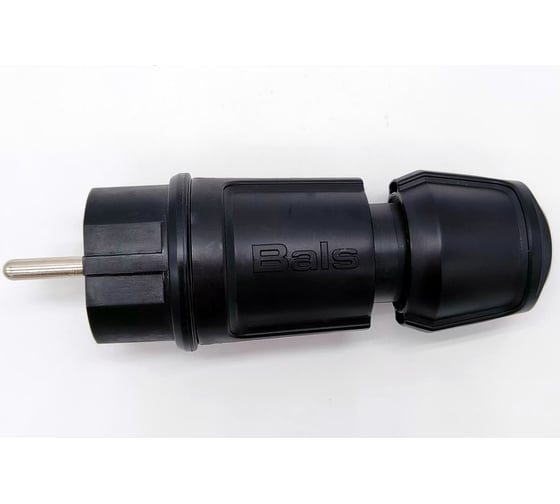 Вилка Bals Schuko 16A 3p 250V IP44 черный MULTI-GRIP 1 шт. 7372-b