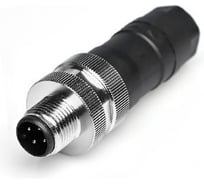 Соединитель клеммный VELLEDQ M12-M04T-PG9 Вилка, Прямой с клеммником, Пластик 4-PIN IP65 250 AC/DC 08-00052470