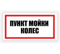 Табличка Контур Лайн Пункт мойки колес 300х150 12FC0196