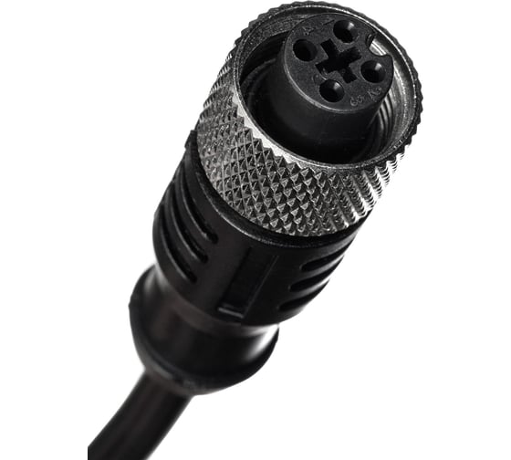 Кабель с разъёмом Prompower 10 метров. Разъём M12 прямой. 4-pin KJT-J12S4-10M-TA KJTJ12S410MTA 1