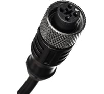 Кабель с разъёмом Prompower 5 метров. Разъём M12 прямой. 4-pin KJT-J12S4-5M-TA KJTJ12S45MTA