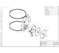 Кронштейн на столб ИП НАЛОГИН для двух камер видеонаблюдения полной комплектации (с двумя хомутами и с двумя монтажными коробками) 9