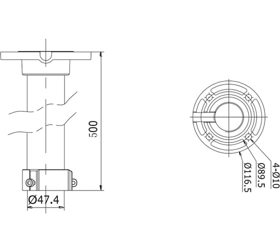 Кронштейн Hikvision DS-1662ZJ УТ-00003038