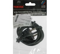 Шнур ШВВП TUNDRA 1.7 м, 2х0.5 мм2, с вилкой черный 7075840
