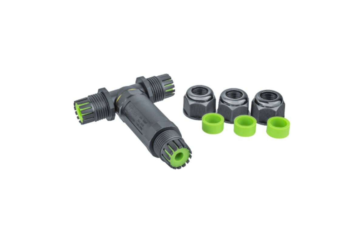 Коннектор Navigator 82 832 NTB-T01-3P-IP68 T-образный, 3PIN 82832 ...