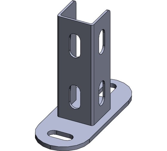 Настенный держатель профиля CABLIDERTRAYS (комплект в сборе) основание (123х50х4) электрохимическое цинкование С-НДэцК