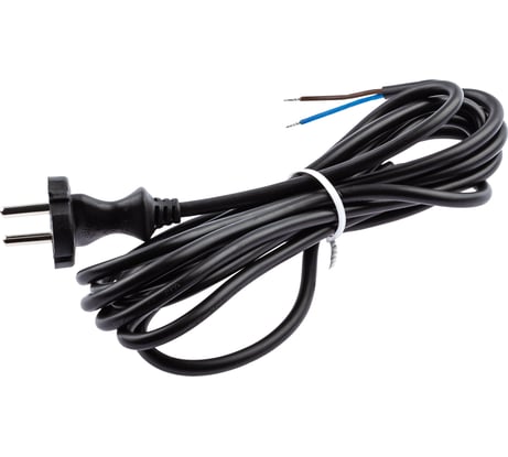 Сетевой шнур с вилкой ЭРА UX-2x0,75-1,5m-B 1,5м ПВС 2x0,75мм2 черный Б0048681