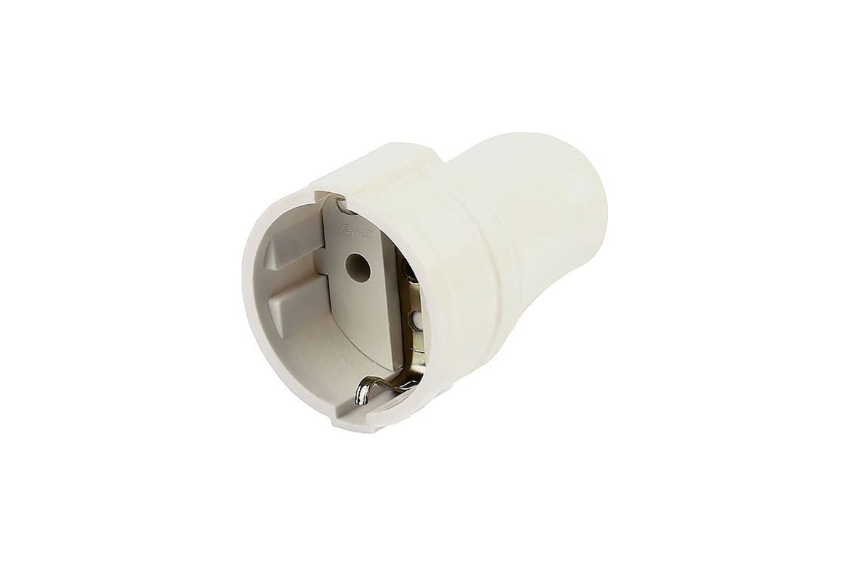 Штепсельное гнездо Smartbuy с заземлением, белое, 16А, 250В SBE-16-S01 ...
