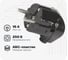 Угловая вилка Smartbuy с заземлением, черная, 16А, 250В SBE-16-P02-b 1