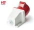 Розетка стационарная HLT 125 3Р+РЕ+N, 32А, 380В, IP44, 10шт./уп. 083-03-16 2