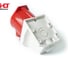 Розетка стационарная HLT 125 3Р+РЕ+N, 32А, 380В, IP44, 10шт./уп. 083-03-16 3