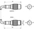 Соединитель кабельный ТЕКО CC S19-3/S4-27 вилка/розетка, прямой с кабелем, IP68, разъем М12 27м, 150AC/DC NO/NC 08-00051229 2