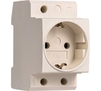 Розетка на DIN-рейку SMARTBUY 1-местная, 16А, c заземлением, под евро вилку SBE-DRS-S1-Z