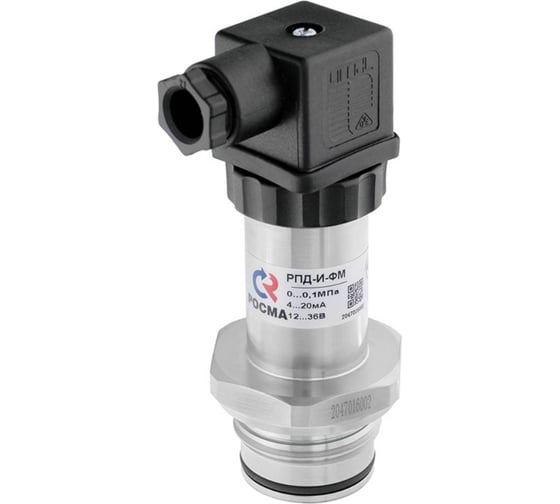 Датчик избыточного давления РОСМА РПД-И-ФМ с11 с фронтальной мембраной, G1, разъем M12x1, кл. точн. 0.5, 0-0.16МПа, выход. сигнал 4-20мА, IP67 D070-09188