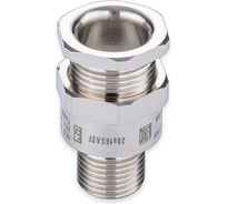 Кабельный ввод взрывозащищенный SURYAKOTI CAST 20S16 SA2F2M для небронированного кабеля диаметром 3-8 мм, с одиночным уплотнением, ввод.резьба M20x1.5, никелированная латунь, -60C-+125C SN0101500