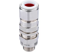 Кабельный ввод взрывозащищенный SURYAKOTI CAST 25S SE1FU2M для бронированного кабеля диаметром 11-15 / 14-22 мм, с двойным уплотнением, ввод.резьба M25x1.5, никелированная латунь, -60C- SN0201800