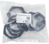 Крепеж для гофрированных труб Weyer GMK-M63B-k10 контргайка, цвет черный, внутр. M63х1.5, комплект-10 шт. WE4602400-10