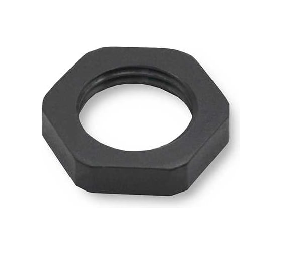 Крепеж для гофрированных труб WEYER GMK-P09B-k50, контргайка, цвет черный, внутр. PG09, комплект-50 шт. WE4604600-50