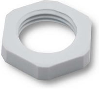 Крепеж для гофрированных труб WEYER GMK-P13.5G-k100, контргайка, цвет серый, внутр. PG13.5, комплект-100 шт. WE4602800-100