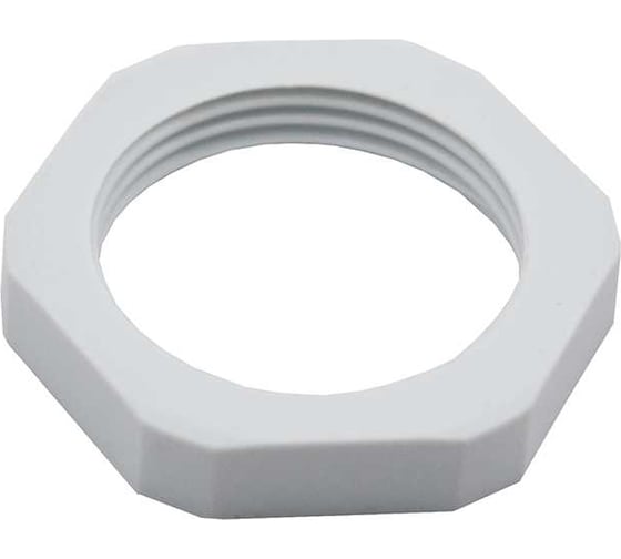 Крепеж для гофрированных труб WEYER GMK-P29G-k10, контргайка, цвет серый, внутр. PG29, комплект-10 шт. WE4603100-10