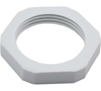 Крепеж для гофрированных труб WEYER GMK-P21G-k10, контргайка, цвет серый, внутр. PG21, комплект-10 шт. WE4603000-10