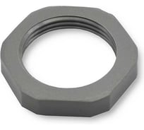 Крепеж для гофрированных труб Weyer GMK-P21DG-k10 контргайка, цвет темно-серый, внутр. PG21, комплект-10 шт. WE4604000-10