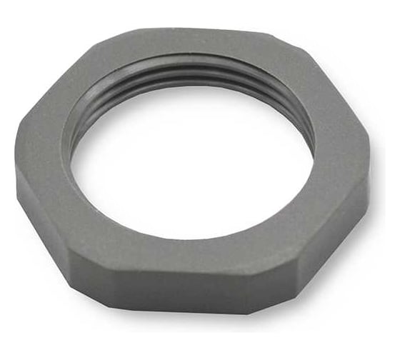Крепеж для гофрированных труб Weyer GMK-P29DG-k10 контргайка, цвет темно-серый, внутр. PG29, комплект-10 шт. WE4604100-10