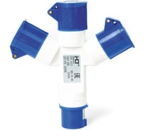 Розетка трехлучевая HLT 1013 2Р+РЕ 16А 220В IP44 (5шт./уп.) 083-03-69