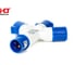 Розетка трехлучевая HLT 1013 2Р+РЕ 16А 220В IP44 (5шт./уп.) 083-03-69 2