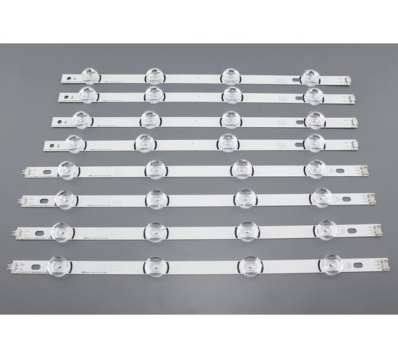 Светодиодная подсветка TV Amperin 42 LG 42LB Innotek DRT 3.0 (комплект 8 шт), большие линзы 90047