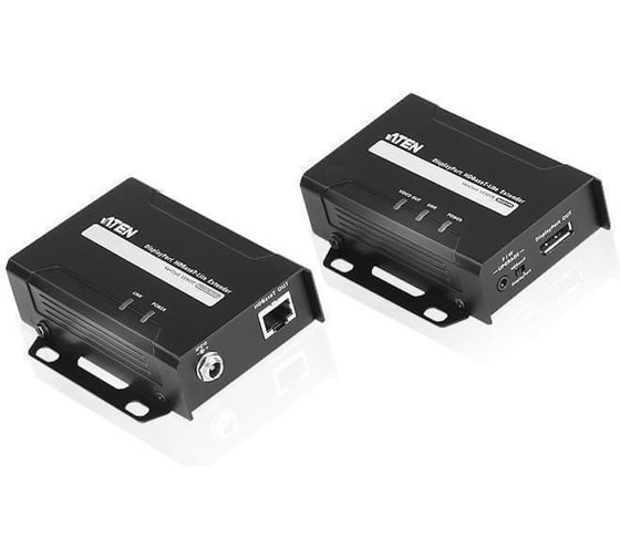 Удлинитель ATEN DisplayPort HDBaseT-Lite, 70 метр., 1xUTP Cat5e, DP+RJ45, F, без шнуров, 2xБП 220 5V VE901-AT-G