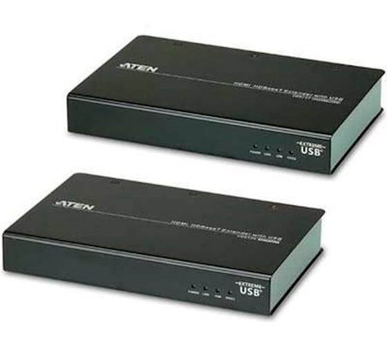 Удлинитель ATEN HDMI HDBaseT c ExtremeUSB, 4K 100м VE813A-AT-G