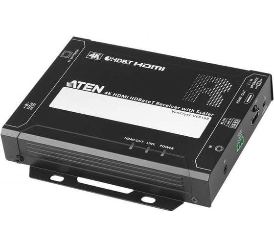 Приемник ATEN масштабатор HDMI HDBaseT, 4K 100м / 1080p 150м VE816R-AT-G