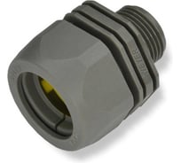 Фитинг пластиковый Weyer WQGD-M12G/AD10.0 коннектор прямой, полиамид, цвет серый, наружная M12х1.5, гофра диаметром 10 мм, IP69K, -40C-+100C WE0800100