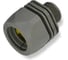 Фитинг пластиковый Weyer WQGD-M12G/AD10.0 коннектор прямой, полиамид, цвет серый, наружная M12х1.5, гофра диаметром 10 мм, IP69K, -40C-+100C WE0800100 1