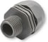 Фитинг пластиковый Weyer WQGD-M12G/AD10.0 коннектор прямой, полиамид, цвет серый, наружная M12х1.5, гофра диаметром 10 мм, IP69K, -40C-+100C WE0800100 3
