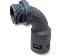 Фитинг пластиковый Weyer WQBW-M40G/AD42.5 коннектор поворотный, полиамид, цвет серый, наружная M40х1.5, гофра диаметром 42,5 мм, IP68, -40C-+100C WE1901100