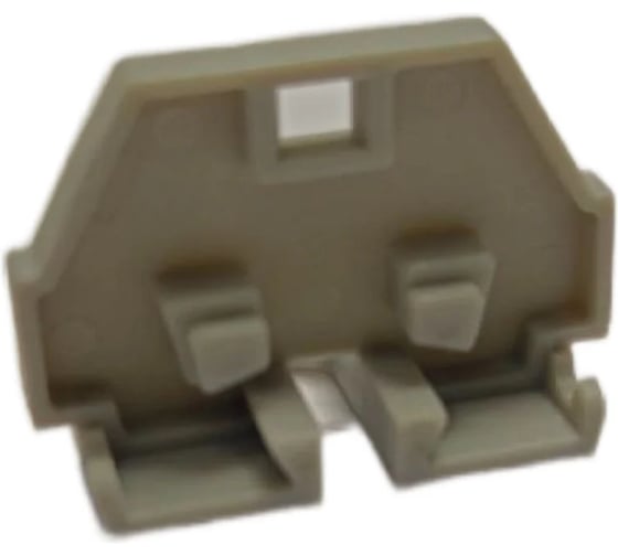 Торцевая крышка UPUN UJ2-1.5NG для клемм UJ2-1.5N, цвет: серый, монтаж DIN 35, 10 шт. erp859413-1