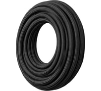 Оплетка самозаворачивающаяся Vell 13 мм, сетчатого плетения для проводов, длина 25 м, черная {VL-opl-25m-13mm} 1396630