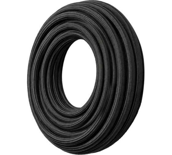 Оплетка самозаворачивающаяся Vell 13 мм, сетчатого плетения для проводов, длина 25 м, черная {VL-opl-25m-13mm} 1396630