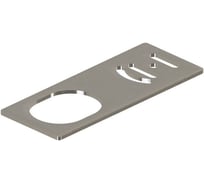 Прямая монтажная пластина PIEZUS для установки датчиков в корпусе M30 мм, никелированная латунь SPA-03