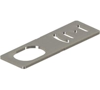 Прямая монтажная пластина PIEZUS для установки датчиков в корпусе M18 мм, никелированная латунь SPA-05