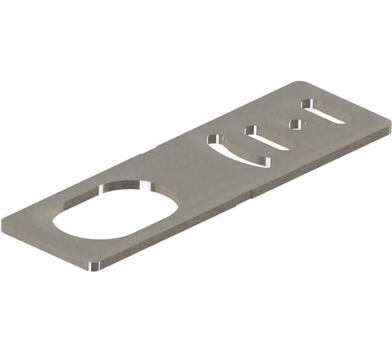 Прямая монтажная пластина PIEZUS для установки датчиков в корпусе M18 мм, никелированная латунь SPA-05