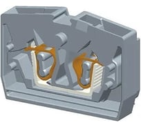 Заглушка торцевая Fibox для клеммных блоков FST2.5 серый, ширина 4 мм D-FST2.5-MT-MID Т03759567