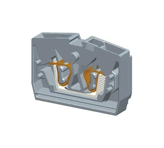 Заглушка торцевая Fibox для клеммных блоков FST2.5 серый, ширина 4 мм D-FST2.5-MT-MID Т03759567