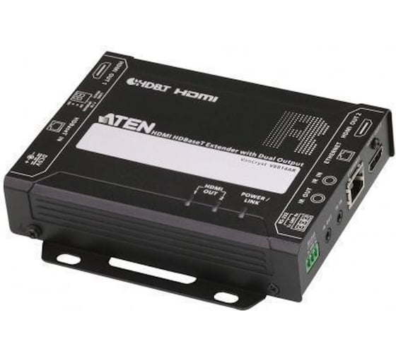 Приемник ATEN HDMI HDBaseT, Dual Output (4K 100м / 1080p 150м) VE814AR-ATA-G