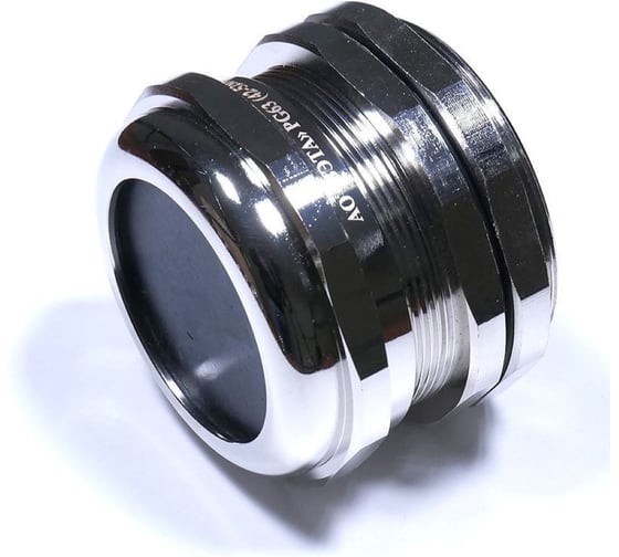 Кабельный ввод ГОФРОМАТИК PG 63 латунный УТ1,5 IP66/67/68 (d кабеля 42-52 мм) (36 шт в упак) zeta30164