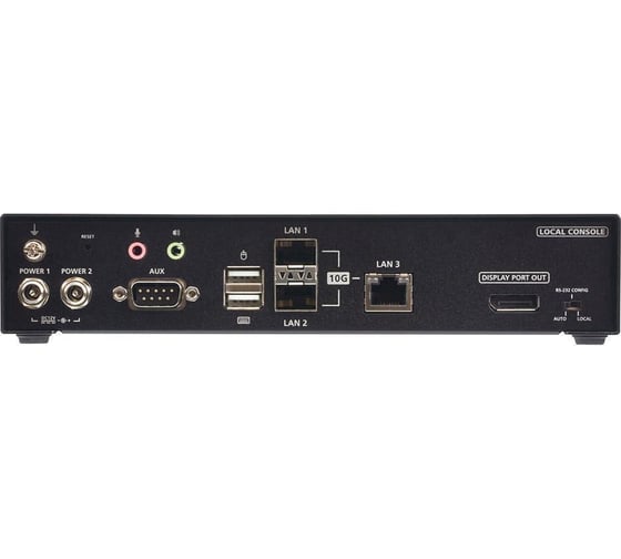 Передатчик ATEN 5K DisplayPort Single Display KVM over IP, 2xSFP+10GLan KX9970T-AX-G