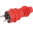 Вилка ЭРА VX13-R-IP44 каучуковая c заземлением 16А IP44 прямая красная Б0069322 1